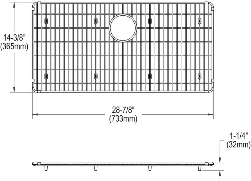 Elkay CTXBG2914 Crosstown 28-7/8" L x 14-3/8" W Stainless Steel Basin Rack - Stainless Steel - Image 2